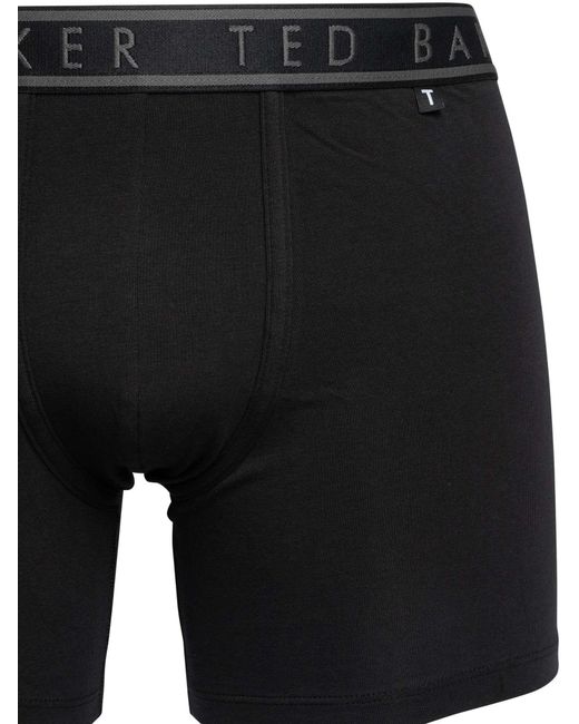 Ted Baker Black 3 Pack Boxer Briefs for men