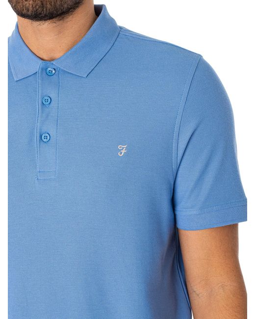 Farah Blue Cove Polo Shirt for men