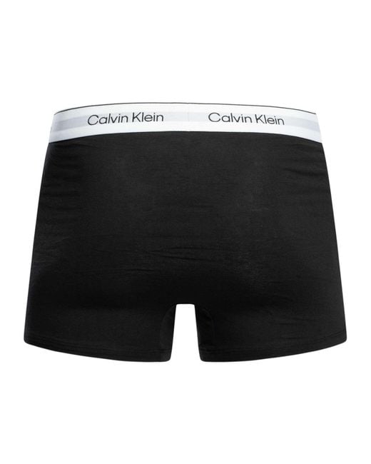 Calvin Klein White 5 Pack Relaxed Fit Trunks for men