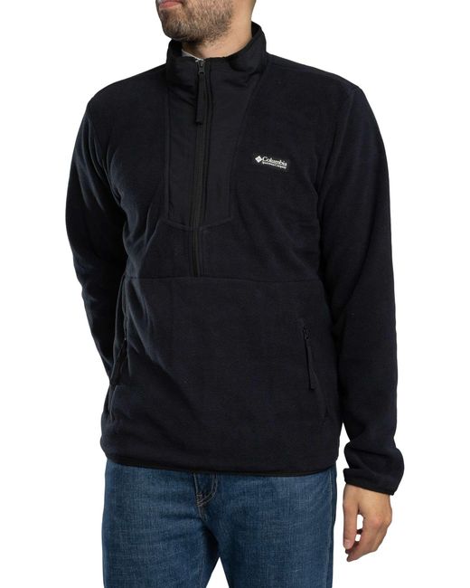 Columbia Blue Sequoia Grove Half Zip Fleece for men