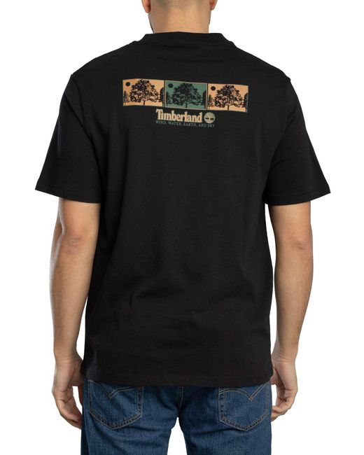 Timberland Black Centre Brand T-shirt for men