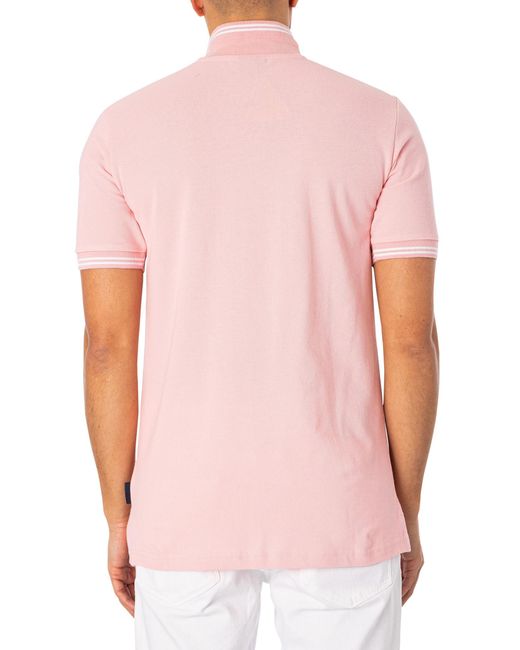 Ellesse Pink Rookie Polo Shirt for men