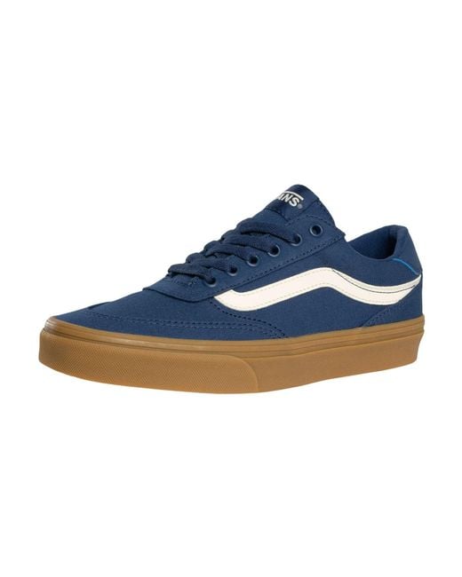 Vans Blue Brooklyn Canvas Trainers for men