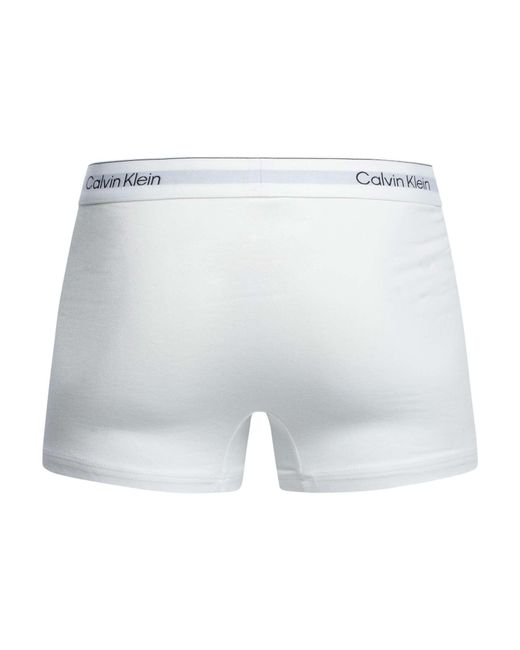 Calvin Klein Gray 3 Pack Icon Relaxed Fit Trunks for men