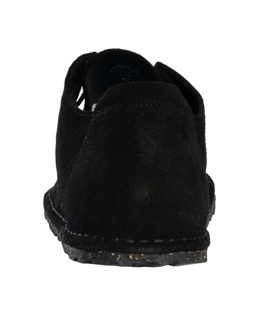 Birkenstock Black Utti Lace Suede Shoes for men