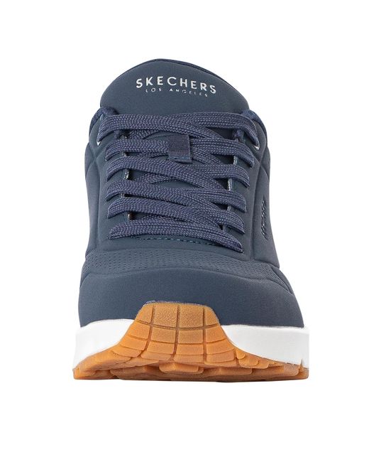 Skechers Stand On Air Trainers in Blue for Men | Lyst