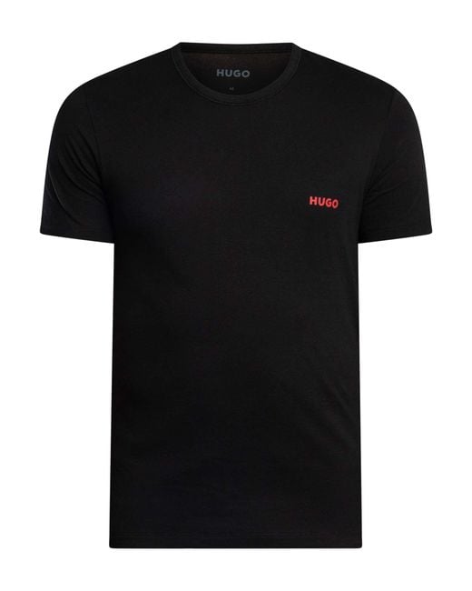 HUGO Blue 3 Pack Crew Lounge T-shirts for men