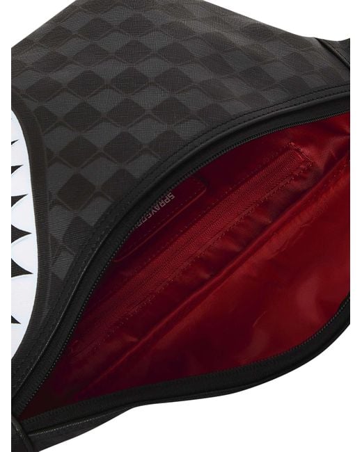 Sprayground Black Sharks In Paris Balloon Savvy Crossbody Bag for men