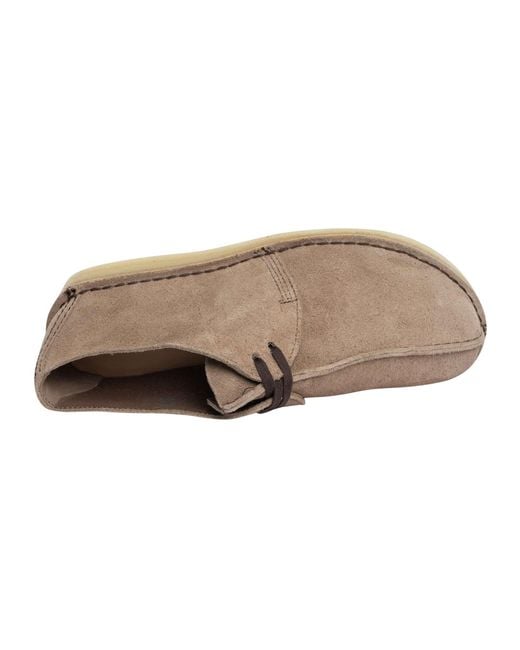Clarks Natural Desert Trek Suede Shoes for men