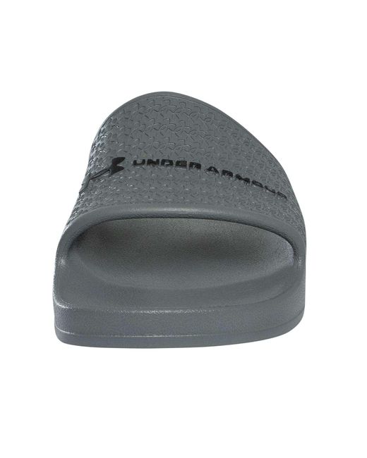 Under Armour Gray Lite Sliders for men