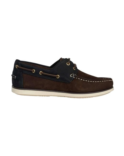 Barbour Black Wake Boat Shoe for men
