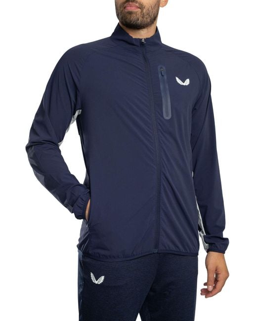 Castore Blue Active Flyweight Jacket for men