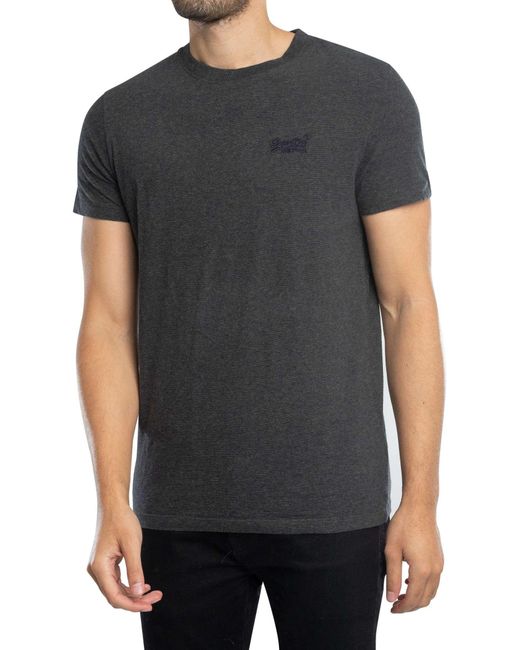 Superdry Black Essential Logo T-shirt for men