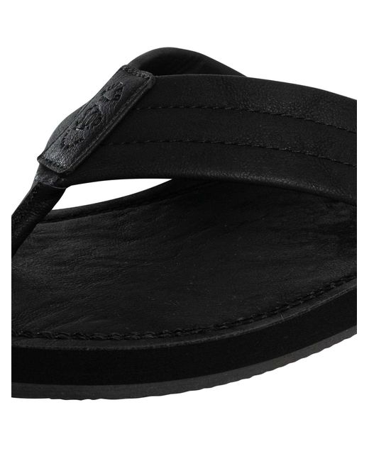 Superdry Black Vintage Flip Flops for men