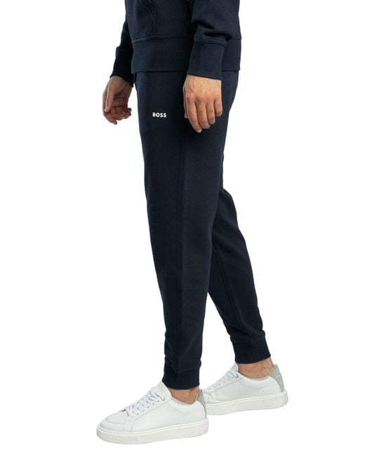 Boss Blue Wesmall Hooded Tracksuit for men