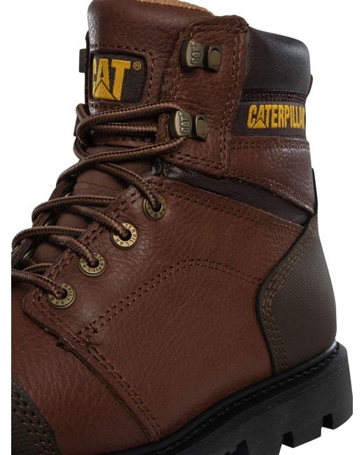 Caterpillar Brown Allerton Wide Leather Boots for men
