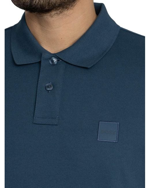 Boss Blue Passenger Slim Polo Shirt for men
