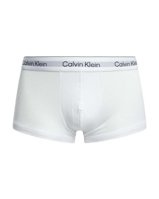 Calvin Klein Gray 3 Pack Icon Low Rise Trunks for men