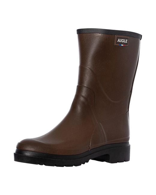 Aigle Brown Bison 2 Wellington Boots for men