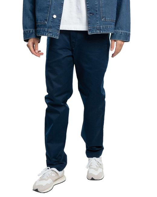 Carhartt Blue Master Relaxed Tapered Fit Chino for men