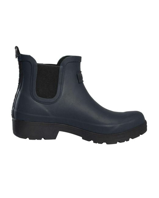 Barbour Blue Fynn Ankle Wellington Boots for men