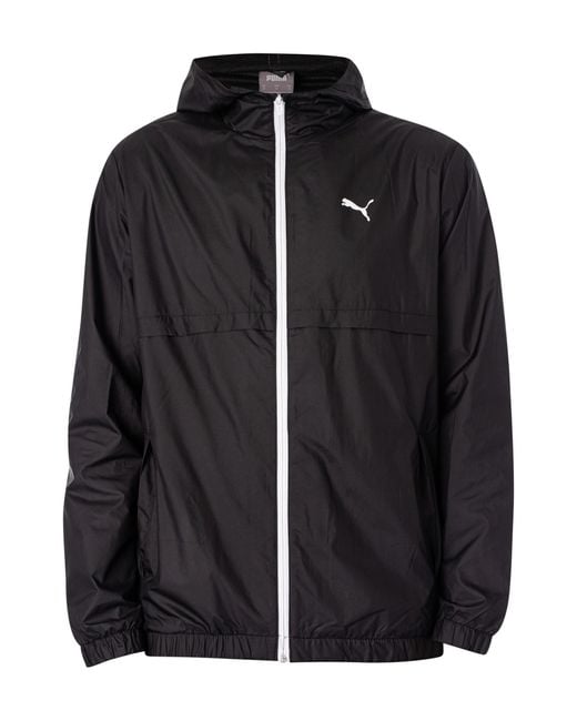 PUMA Blue Solid Windbreaker Jacket for men