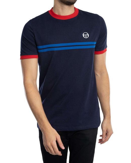 Sergio Tacchini Blue Supermac T-shirt for men