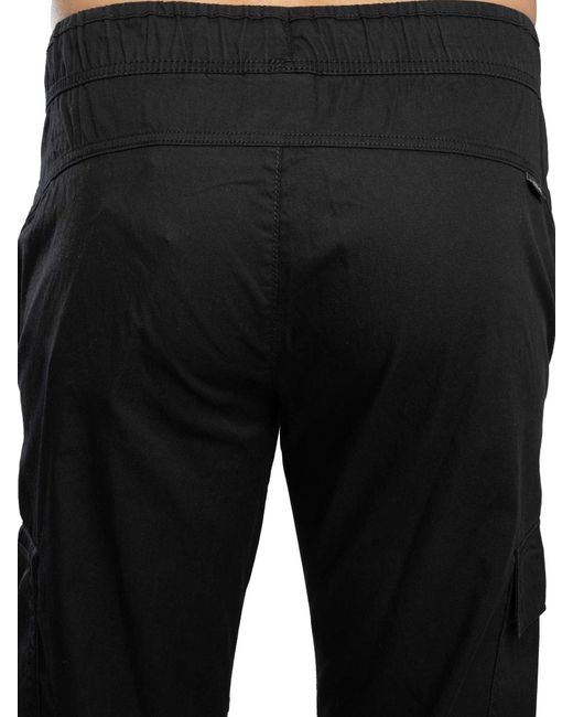 Jack & Jones Black Kane River Tech Cargo Joggers for men