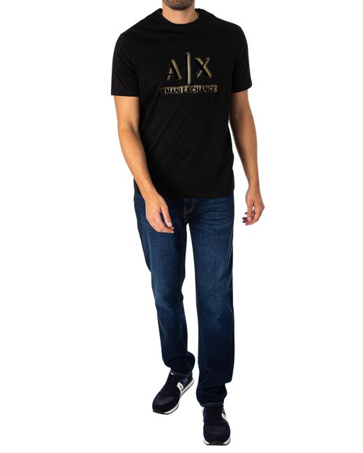 Armani Exchange Black Logo Graphic T-shirt for men