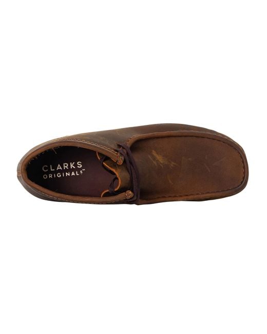 Clarks Brown Wallabee Leather Boots for men