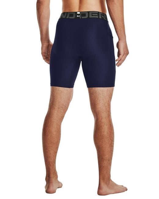 Under Armour Heatgear Compression Shorts in Blue for Men