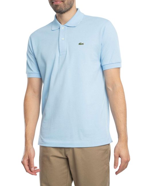 Lacoste Blue Classic Fit Original Pique Polo Shirt for men