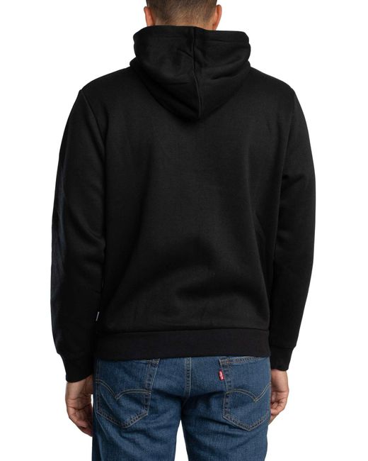 Jack & Jones Black Bradley Zip Hoodie for men