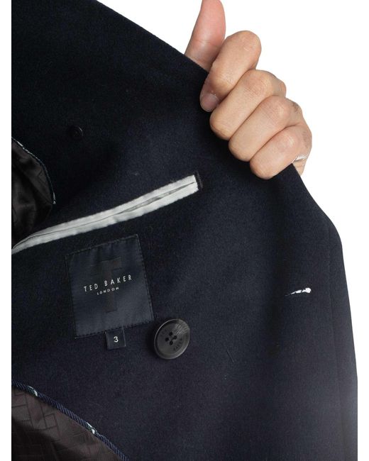 Ted Baker Blue Aldovie Peacoat Jacket for men