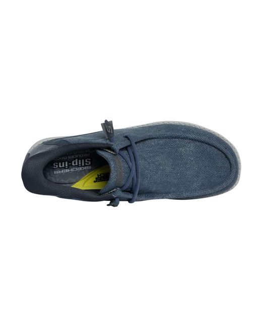 Skechers Blue Slip-ins Relaxed Fit Melson Trainers for men