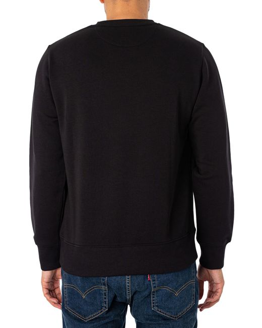 Gant Black Regular Shield Sweatshirt for men