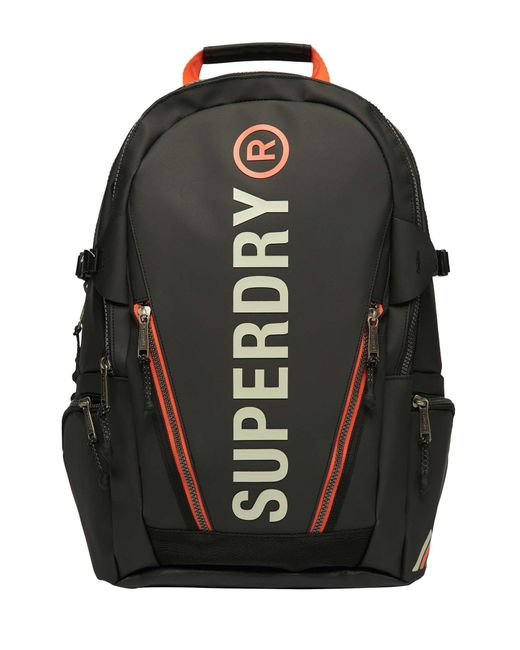 Superdry Black 17l Tarp Backpack for men