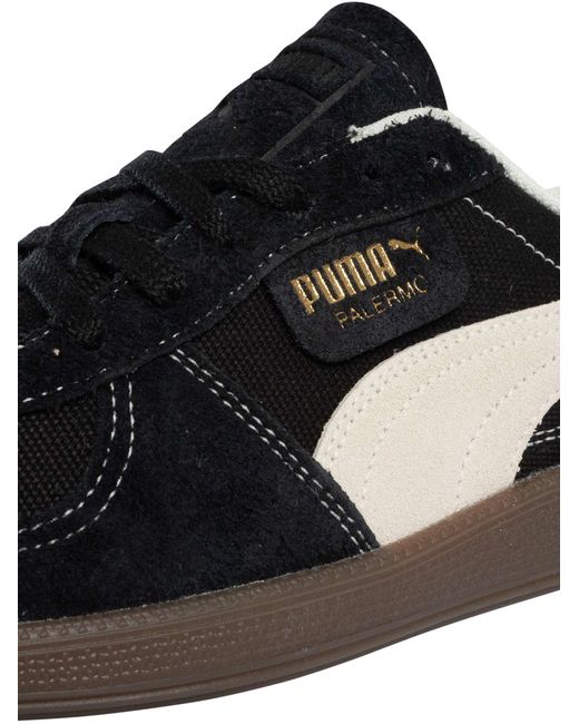 PUMA Black Palermo Vintage Trainers for men