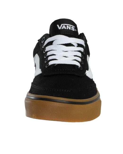 Vans Black Brooklyn Canvas Trainers for men