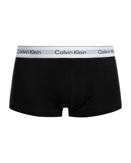 Calvin Klein Black 3 Pack Icon Low Rise Trunks for men