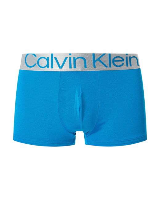 Calvin Klein Blue 3 Pack Reconsidered Steel Low Rise Trunks for men