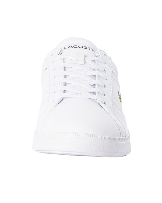 Lacoste White Europa Pro 123 1 Sma Leather Trainers for men