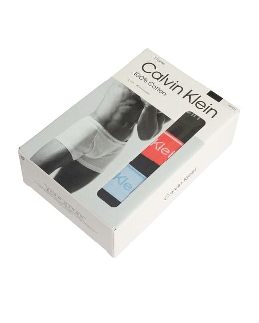 Calvin Klein Black 3 Pack Trunks for men