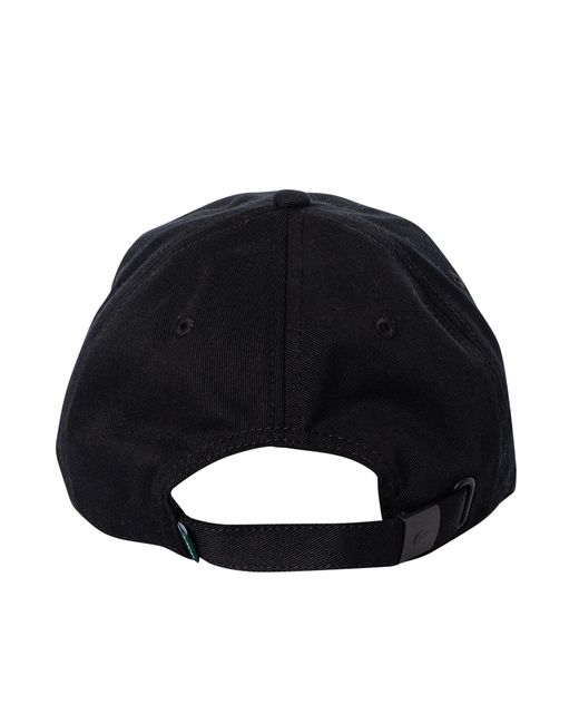Lacoste Black Side Logo Baseball Cap for men