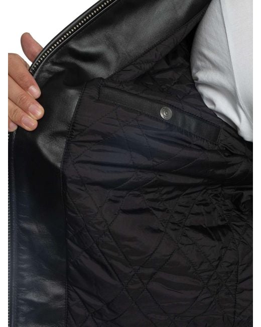 Schott Nyc Black Lc5100 Leather Jacket for men