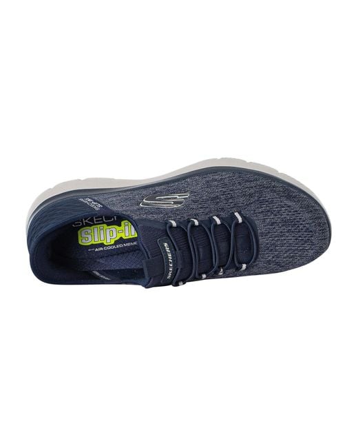 Skechers Blue Slip-ins Summits Key Pace Trainers for men