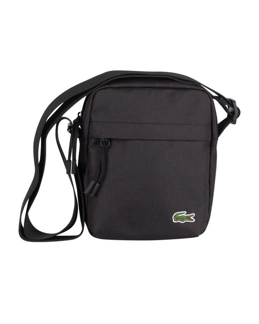 lacoste slim vertical camera bag