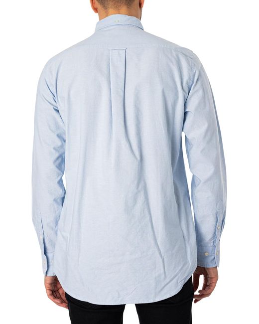Gant Blue Regular Oxford Shirt for men