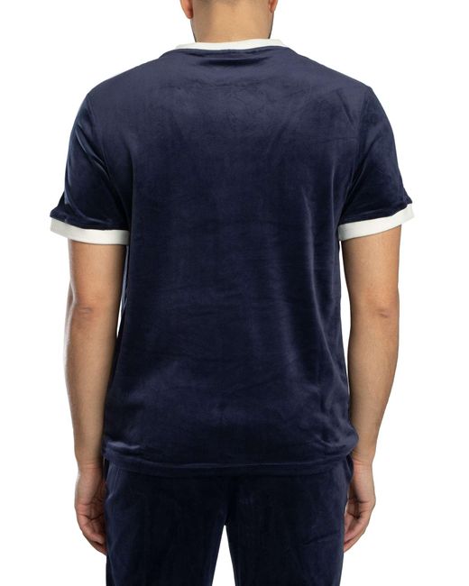 Fila Blue Basilio Velour T-shirt for men
