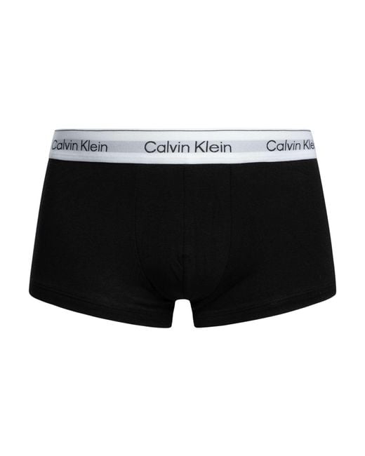 Calvin Klein Gray 3 Pack Icon Low Rise Trunks for men